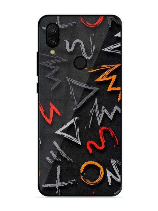 Grungy Graffiti Glossy Metal Phone Cover for Xiaomi Redmi 7 Zapvi