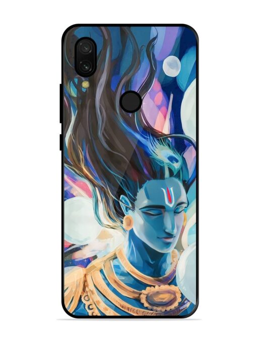 Bhagwan Sri Krishna Glossy Metal Phone Cover for Xiaomi Redmi 7 Zapvi