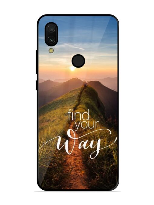 Find Your Way Glossy Metal Phone Cover for Xiaomi Redmi 7 Zapvi