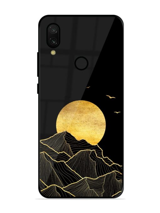 Golden Sunrise Glossy Metal Phone Cover for Xiaomi Redmi 7