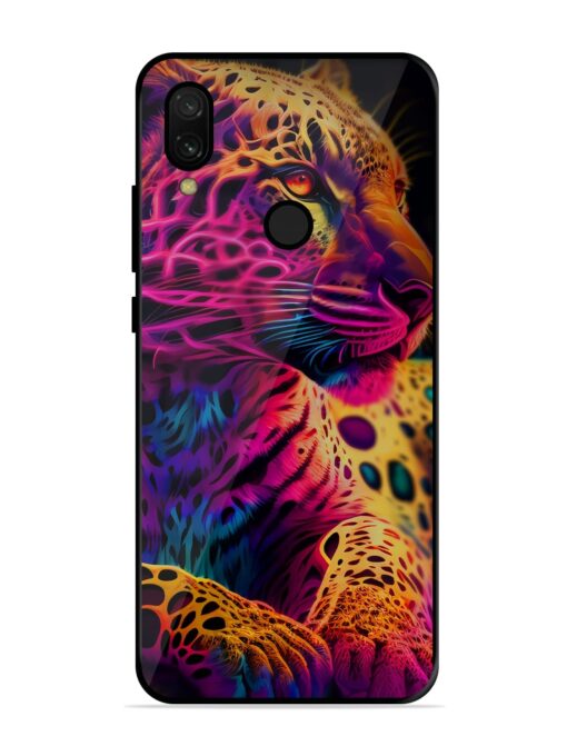 Leopard Art Glossy Metal Phone Cover for Xiaomi Redmi 7