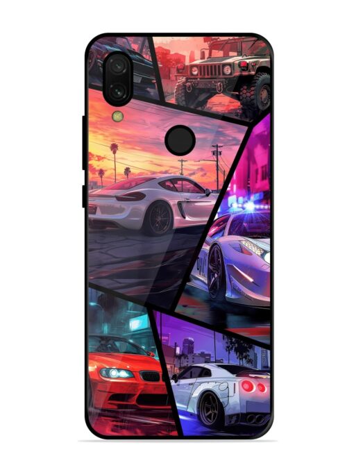 Ride In Pixels Glossy Metal Phone Cover for Xiaomi Redmi 7 Zapvi