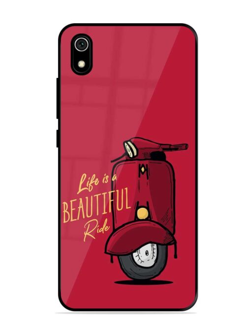 Life Is Beautiful Rides Glossy Metal Phone Cover for Xiaomi Redmi 7A Zapvi