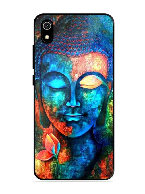 Buddha Painting Glossy Metal Phone Cover for Xiaomi Redmi 7A