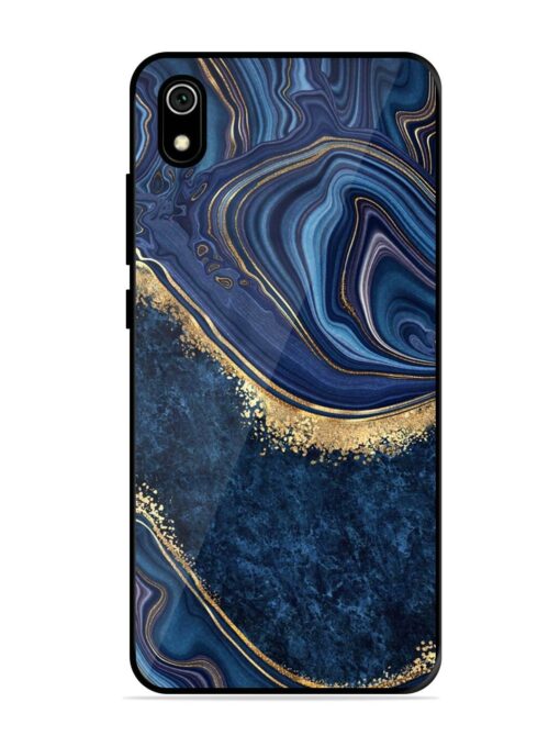 Abstract Background Blue Glossy Metal TPU Phone Cover for Xiaomi Redmi 7A Zapvi