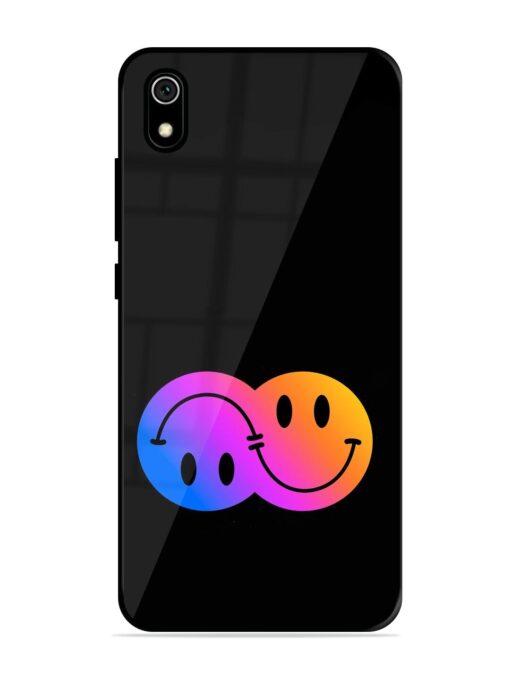 Gradient Smile Art Glossy Metal TPU Phone Cover for Xiaomi Redmi 7A Zapvi