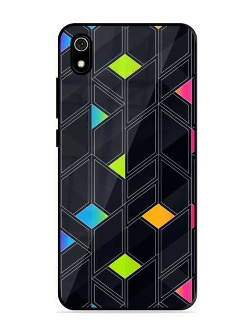 Abstract Mosaic Seamless Glossy Metal Phone Cover for Xiaomi Redmi 7A Zapvi