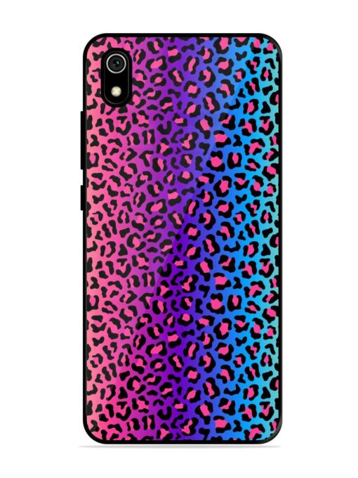 Colorful Leopard Seamless Glossy Metal Phone Cover for Xiaomi Redmi 7A Zapvi