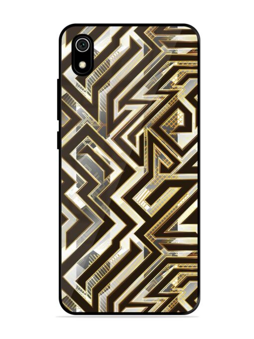 Technology Geometric Seamless Glossy Metal Phone Cover for Xiaomi Redmi 7A