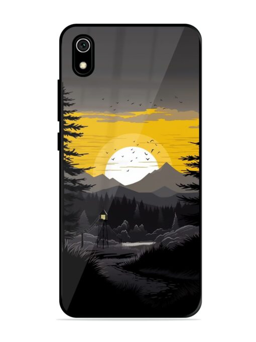 Sunset Vector Glossy Metal Phone Cover for Xiaomi Redmi 7A