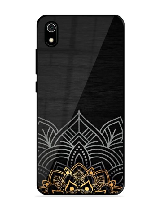 Decorative Golden Pattern Glossy Metal Phone Cover for Xiaomi Redmi 7A Zapvi