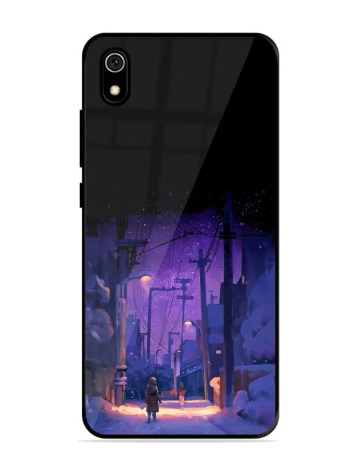 Winter Anime Art Glossy Metal Phone Cover for Xiaomi Redmi 7A Zapvi