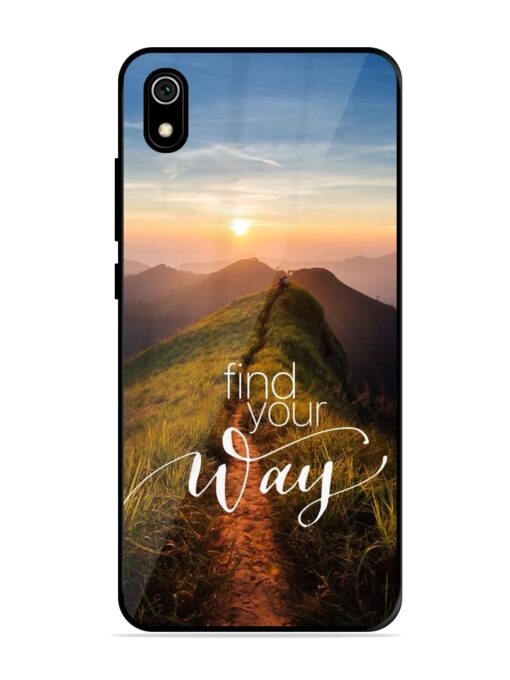 Find Your Way Glossy Metal Phone Cover for Xiaomi Redmi 7A Zapvi