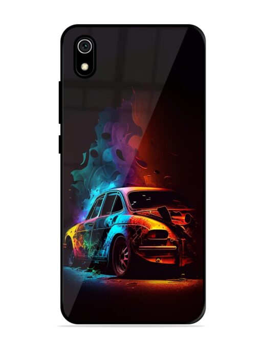 High Classic Car Art Glossy Metal Phone Cover for Xiaomi Redmi 7A Zapvi