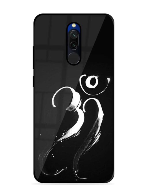 Om Logo Glossy Metal Phone Cover for Xiaomi Redmi 8