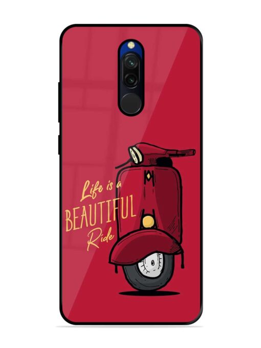 Life Is Beautiful Rides Glossy Metal Phone Cover for Xiaomi Redmi 8