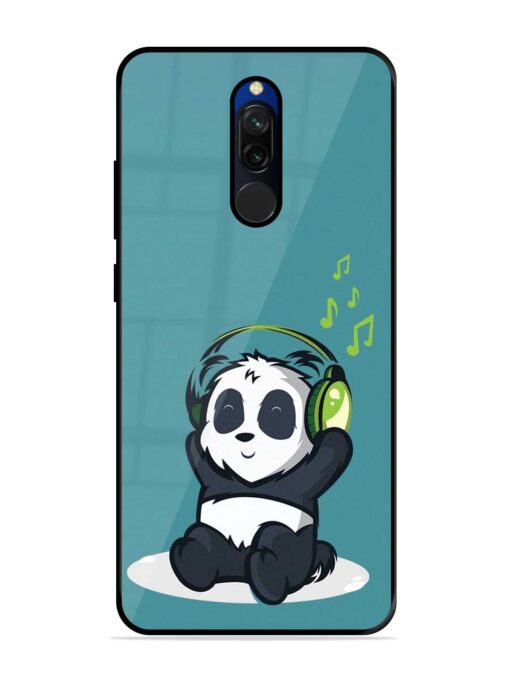 Music Panda Glossy Metal Phone Cover for Xiaomi Redmi 8