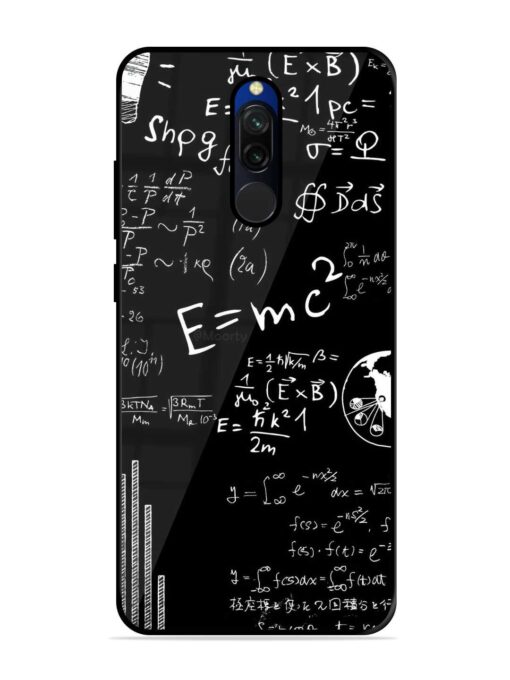 E=Mc2 Mass?Energy Equivalence Glossy Metal Phone Cover for Xiaomi Redmi 8 Zapvi