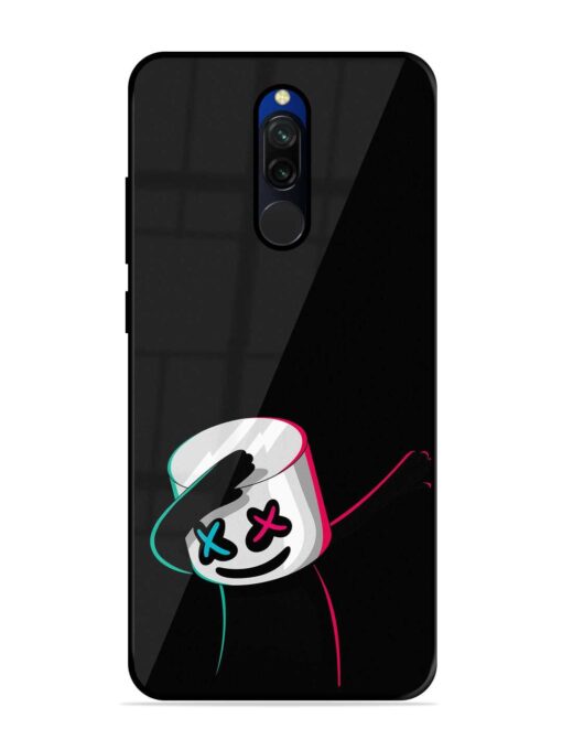 Black Marshmallow Glossy Metal Phone Cover for Xiaomi Redmi 8