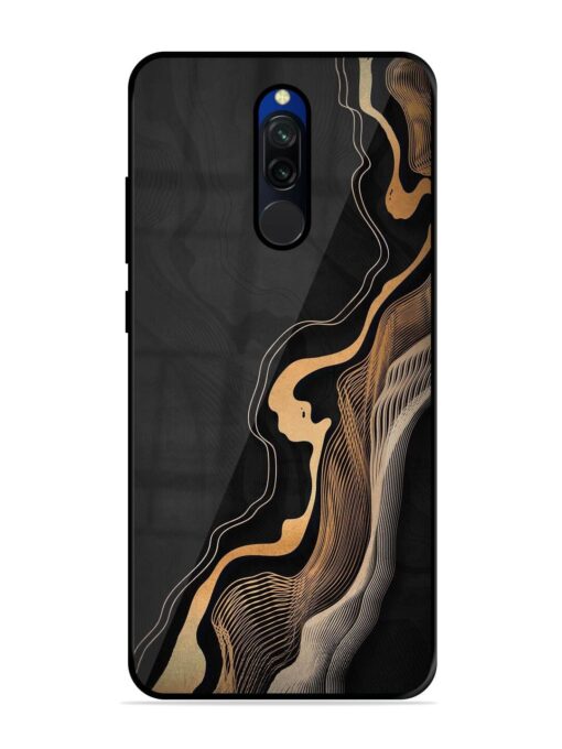 Abstract Art Glossy Metal TPU Phone Cover for Xiaomi Redmi 8 Zapvi