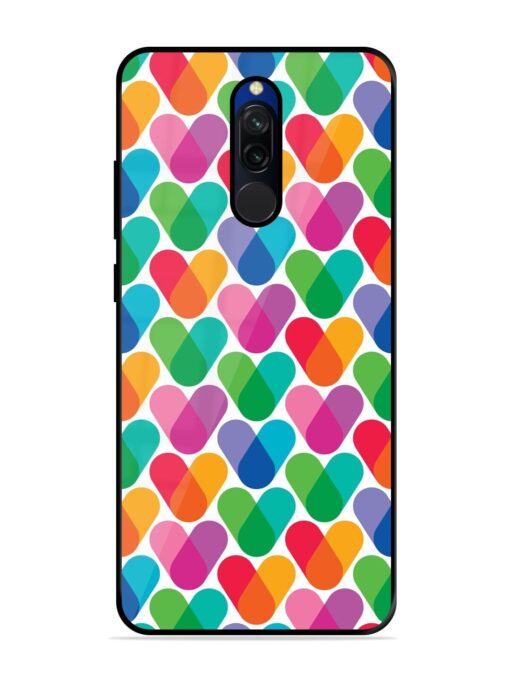 Overlapping Colors Colorful Glossy Metal TPU Phone Cover for Xiaomi Redmi 8 Zapvi