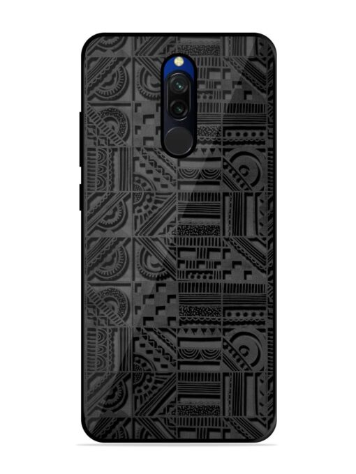 Seamless Pattern Glossy Metal Phone Cover for Xiaomi Redmi 8