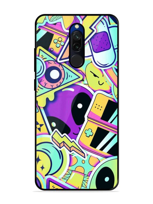 Scratch Art Glossy Metal Phone Cover for Xiaomi Redmi 8