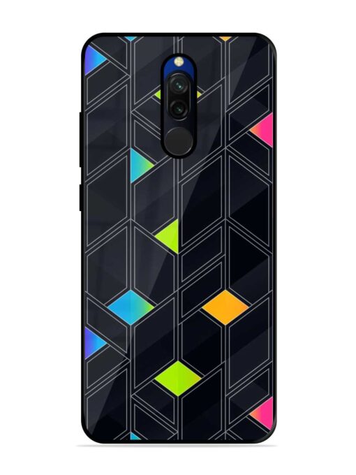 Abstract Mosaic Seamless Glossy Metal Phone Cover for Xiaomi Redmi 8