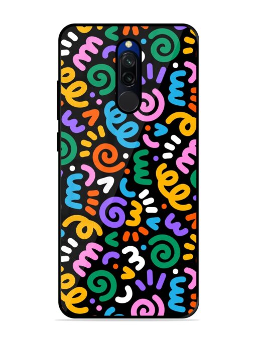 Colorful Seamless Vector Glossy Metal Phone Cover for Xiaomi Redmi 8