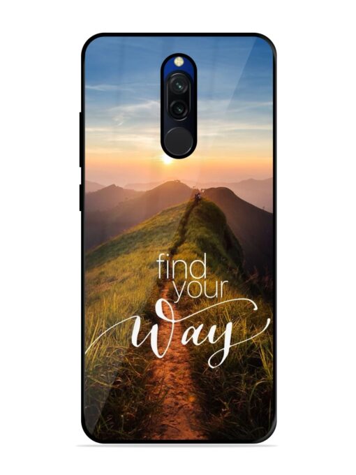 Find Your Way Glossy Metal Phone Cover for Xiaomi Redmi 8