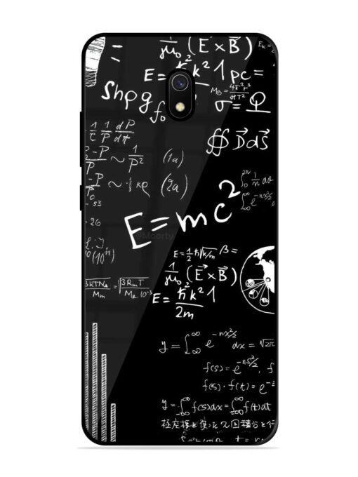 E=Mc2 Mass?Energy Equivalence Glossy Metal Phone Cover for Xiaomi Redmi 8A