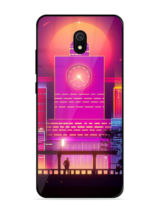 Clock Tower Glossy Metal TPU Phone Cover for Xiaomi Redmi 8A Zapvi