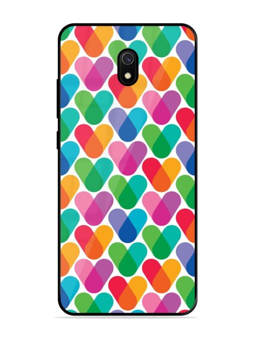 Overlapping Colors Colorful Glossy Metal TPU Phone Cover for Xiaomi Redmi 8A Zapvi