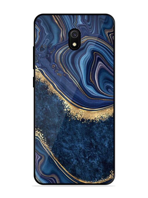 Abstract Background Blue Glossy Metal TPU Phone Cover for Xiaomi Redmi 8A Zapvi