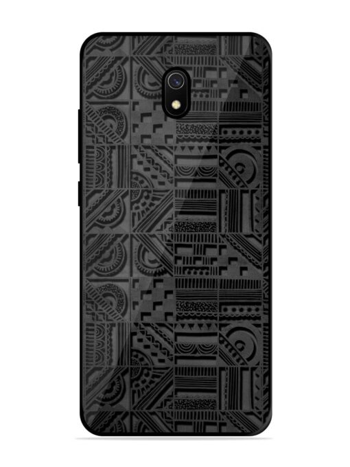 Seamless Pattern Glossy Metal Phone Cover for Xiaomi Redmi 8A Zapvi