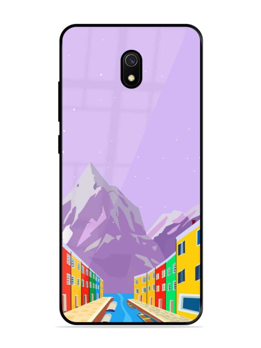 Venice City Illustration Glossy Metal Phone Cover for Xiaomi Redmi 8A Zapvi