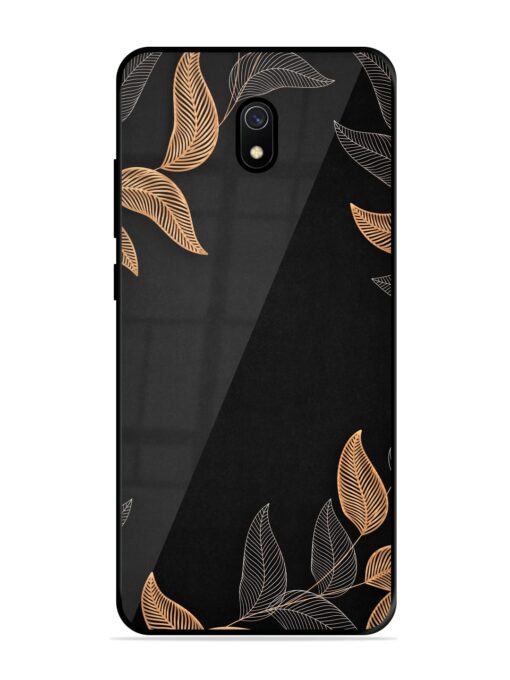 Foliage Art Glossy Metal Phone Cover for Xiaomi Redmi 8A Zapvi