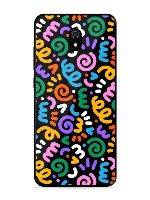 Colorful Seamless Vector Glossy Metal Phone Cover for Xiaomi Redmi 8A Zapvi