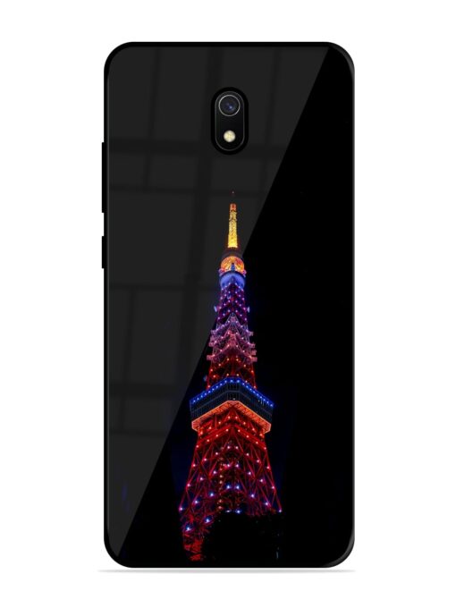 Eiffel Tower Night View Glossy Metal Phone Cover for Xiaomi Redmi 8A