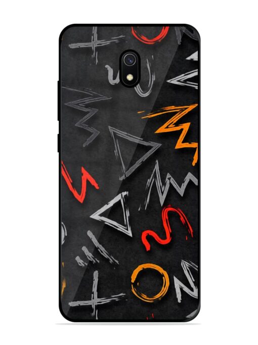 Grungy Graffiti Glossy Metal Phone Cover for Xiaomi Redmi 8A Zapvi