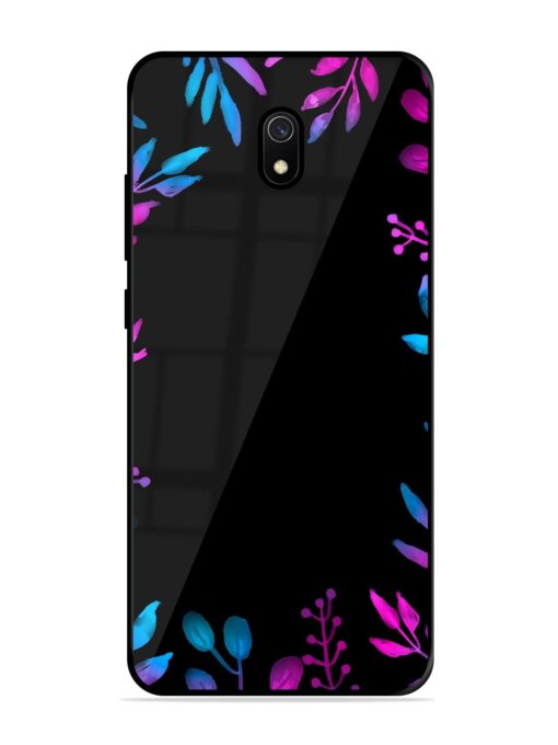 Flower Pattern Watercolor Glossy Metal Phone Cover for Xiaomi Redmi 8A