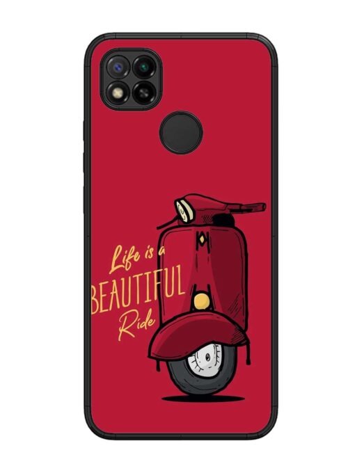 Life Is Beautiful Rides Glossy Metal Phone Cover for Xiaomi Redmi 9 Zapvi