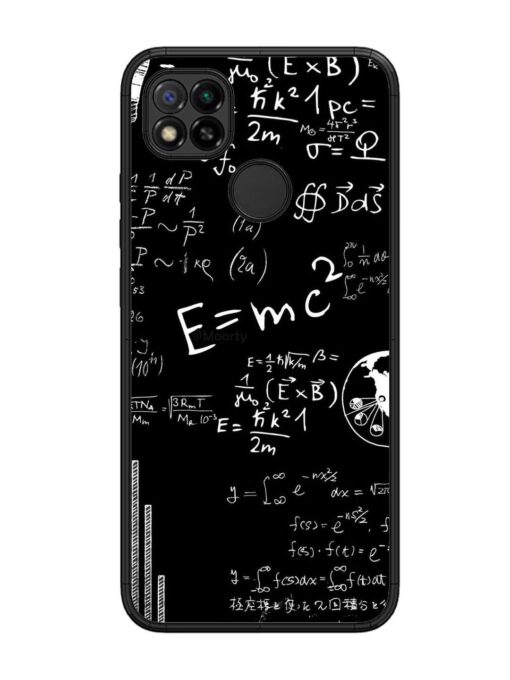 E=Mc2 Mass?Energy Equivalence Glossy Metal Phone Cover for Xiaomi Redmi 9 Zapvi