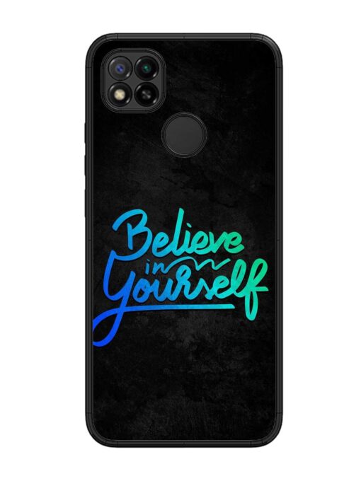 Believe In Yourself Glossy Metal Phone Cover for Xiaomi Redmi 9