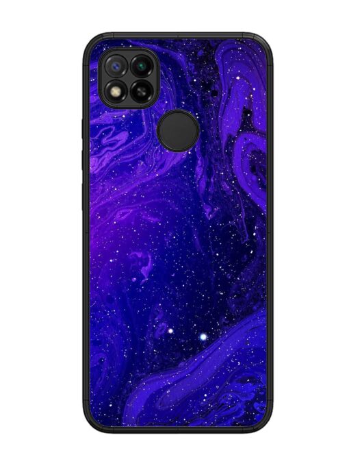 Galaxy Acrylic Abstract Art Glossy Metal Phone Cover for Xiaomi Redmi 9 Zapvi