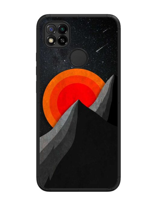 Black Mountain Glossy Metal Phone Cover for Xiaomi Redmi 9