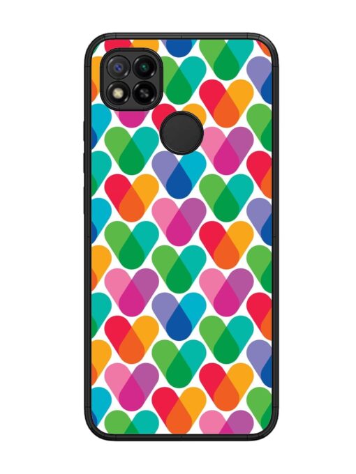 Overlapping Colors Colorful Glossy Metal TPU Phone Cover for Xiaomi Redmi 9 Zapvi