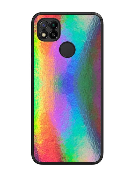 Colorful Holographic Background Glossy Metal TPU Phone Cover for Xiaomi Redmi 9