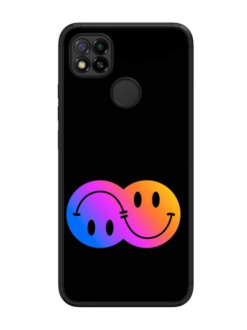 Gradient Smile Art Glossy Metal TPU Phone Cover for Xiaomi Redmi 9 Zapvi