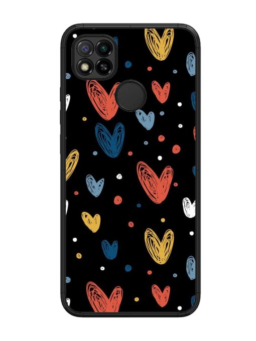 Happy Valentines Day Glossy Metal TPU Phone Cover for Xiaomi Redmi 9